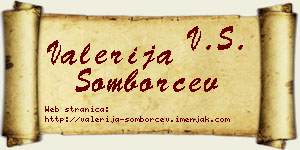 Valerija Somborčev vizit kartica